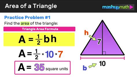 Area of a Triangle #1 - Tim's Printables